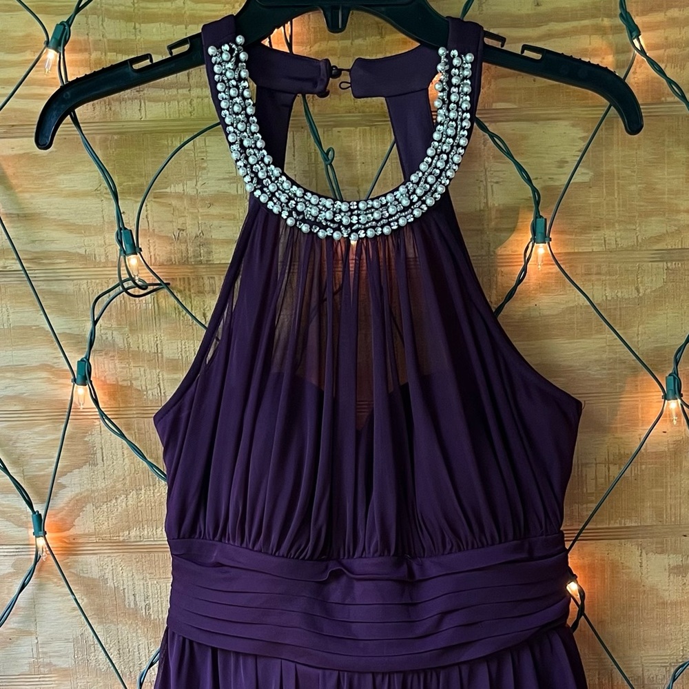 Size 5 Prom Purple w/pearls dress